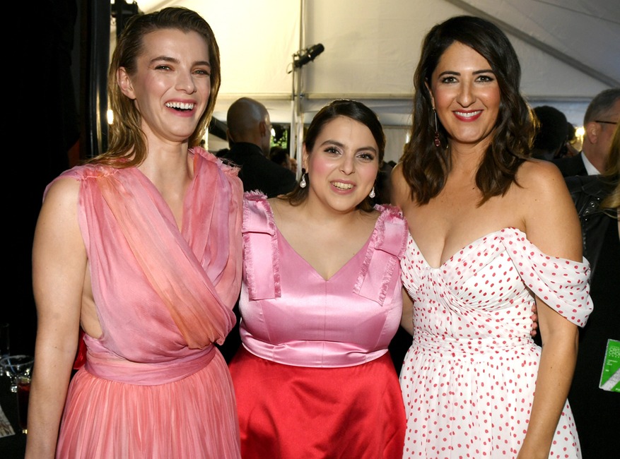 Betty Gilpin, Beanie Feldstein and D'Arcy Carden, 2020 Critics Choice Awards, After Party
